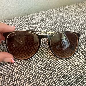 Ray ban sunglasses brown and tan